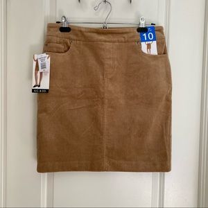 NWT Brown corduroy skirt